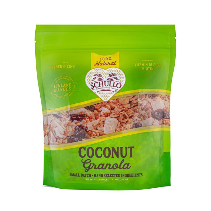 Coconut Granola - front of package - Schullo