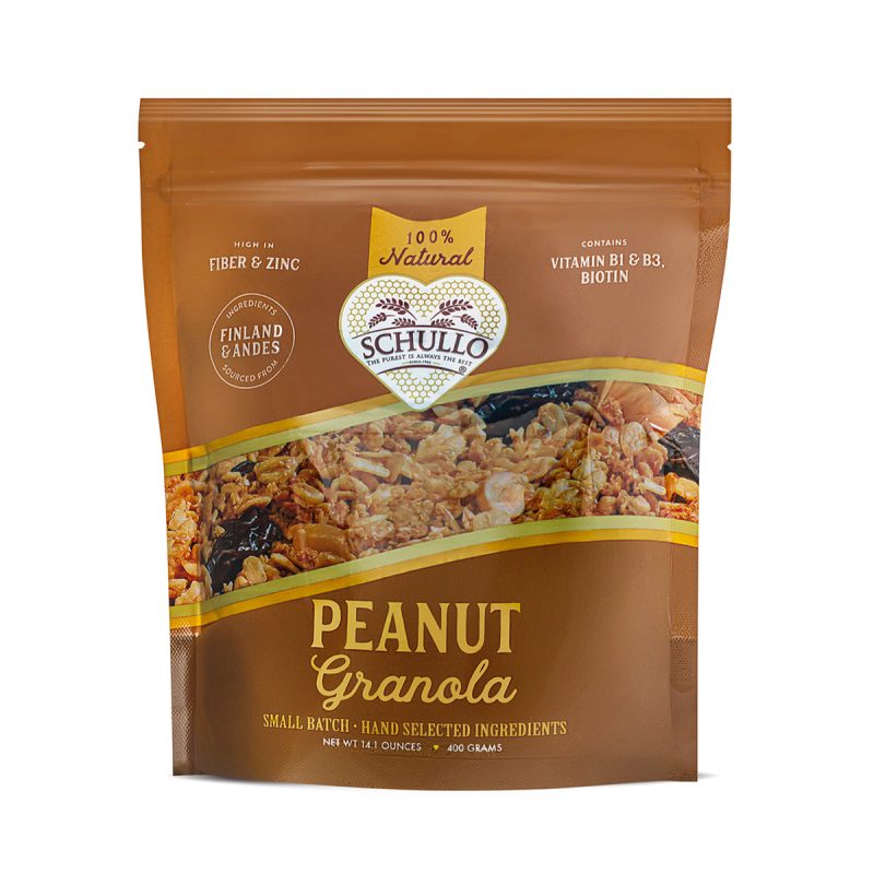 All natural Peanut Granola - front of package - Schullo