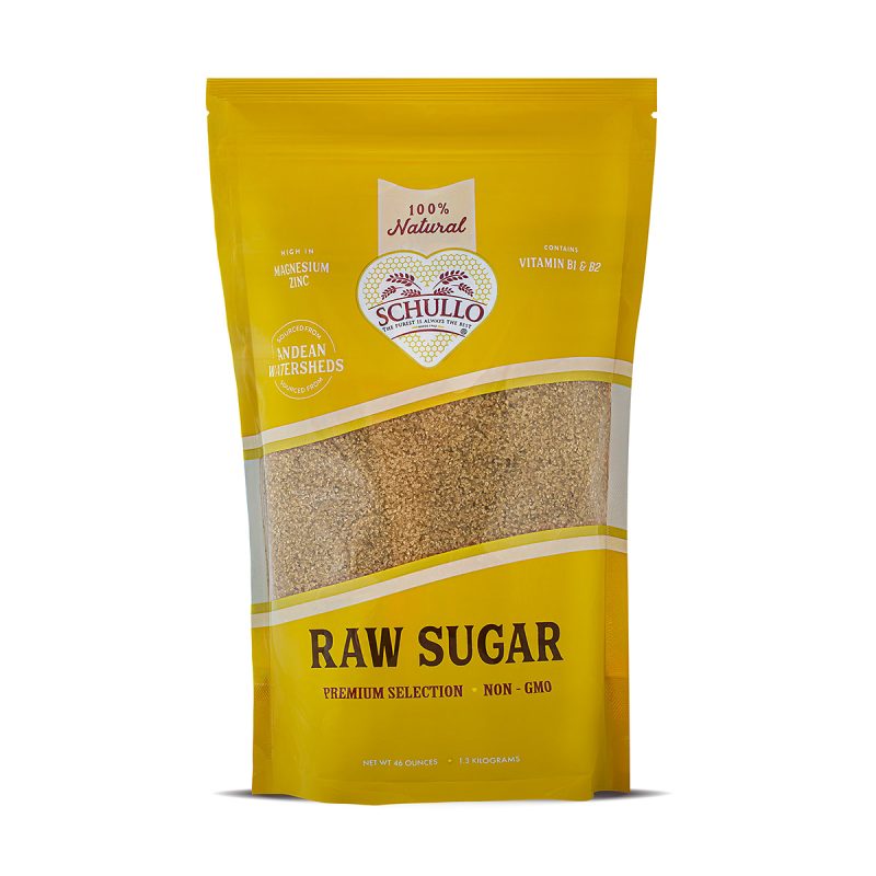 Raw Sugar - front of package - Schullo
