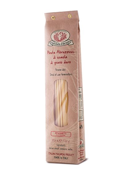 Rustichella d'Abruzzo Spaghetti 500g front of package - Schullo
