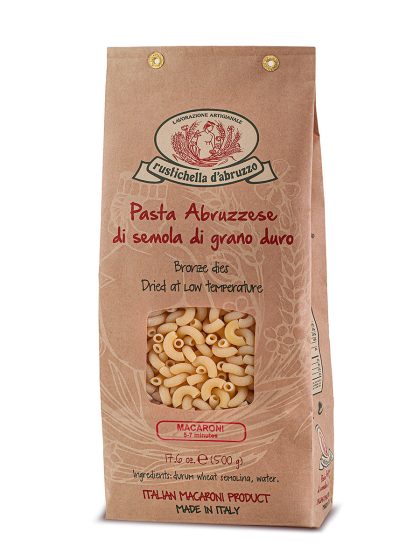 Rustichella Macaroni Pasta - front of package - Schullo