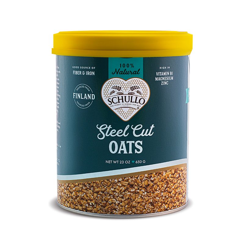 Schullo Organic Steel Cut Oats - front of package
