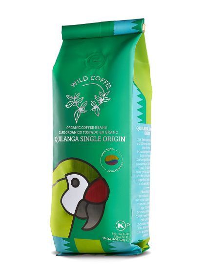Quilanga organic coffee beans - front of package - Schullo