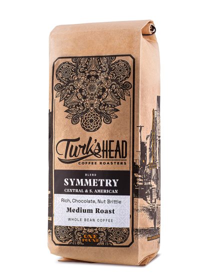Turk's Head Symmetry Central & South America coffee beans medium roast - front of package - Schullo