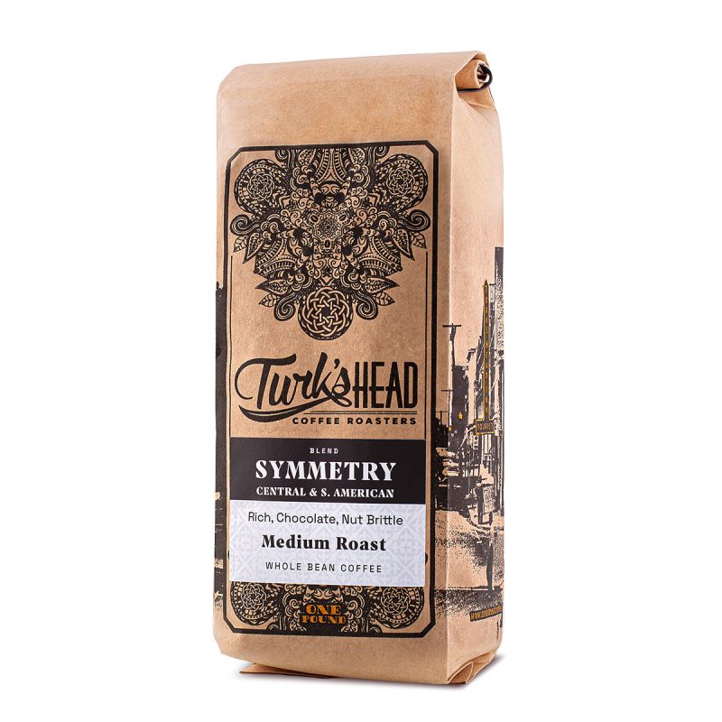 Turk's Head Coffee Beans Symmetry Central & South America medium roast - front of package - Schullo