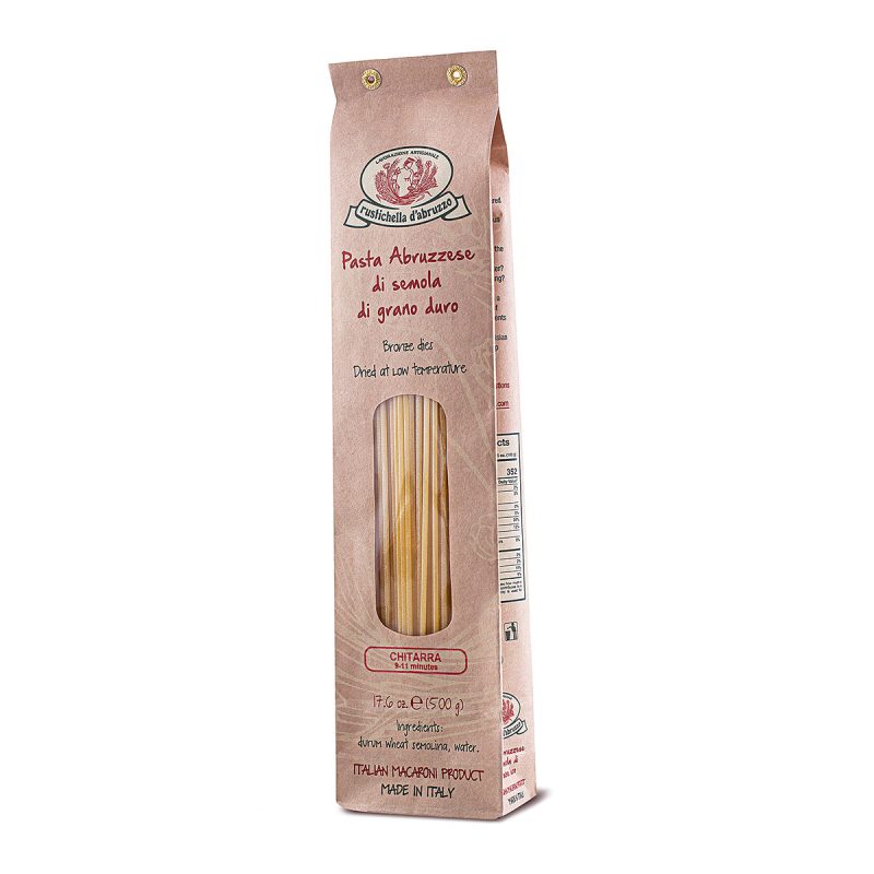 Rustichella d'Abruzzese Chitarra Pasta - front of package - Schullo
