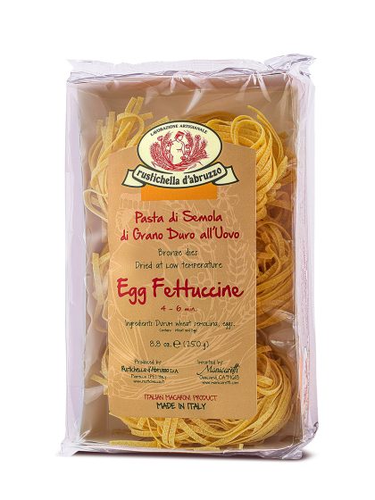 Rustichella d'Abruzzese egg fettuccine - front of package - Schullo