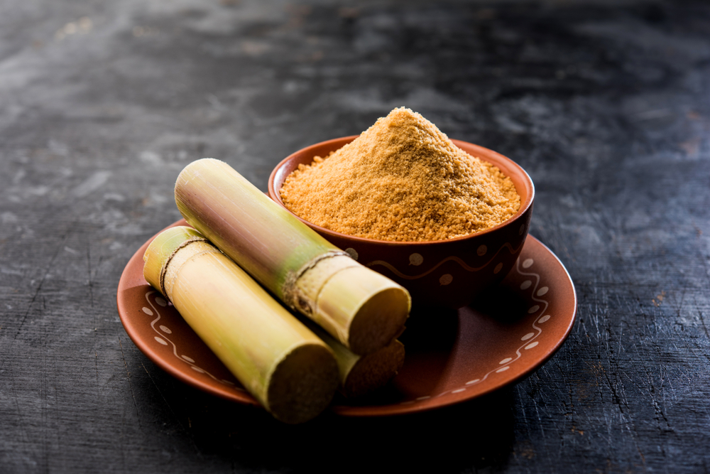 Unrefined panela also known as jaggery.