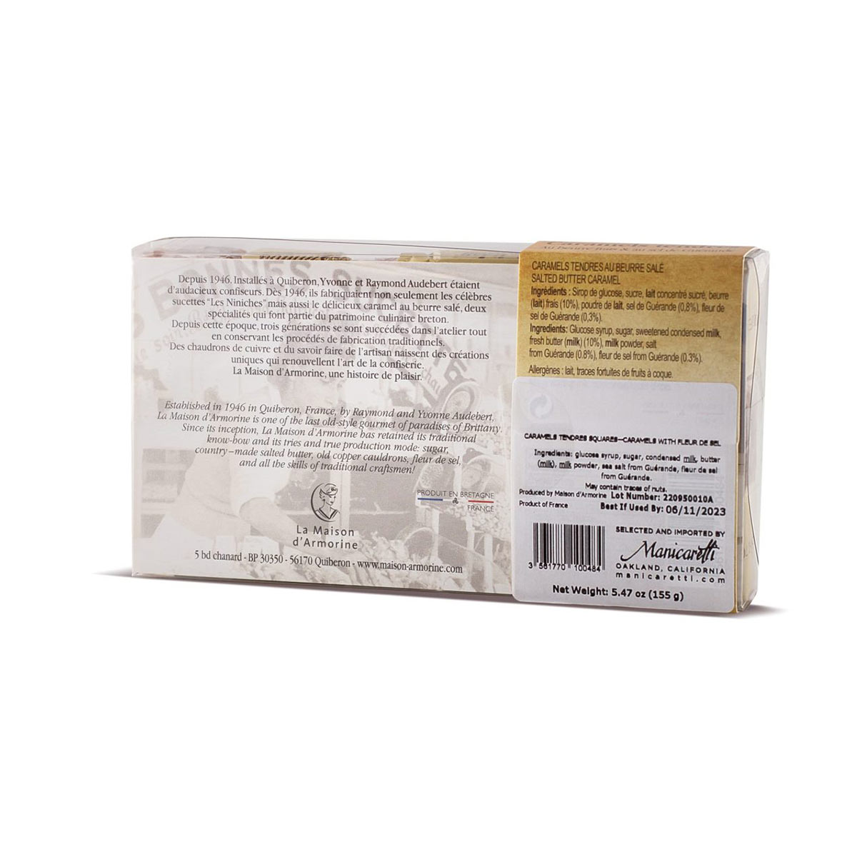 ⇒ Caramels bretons au beurre frais & Fleur de sel de Guérande - Bretagne