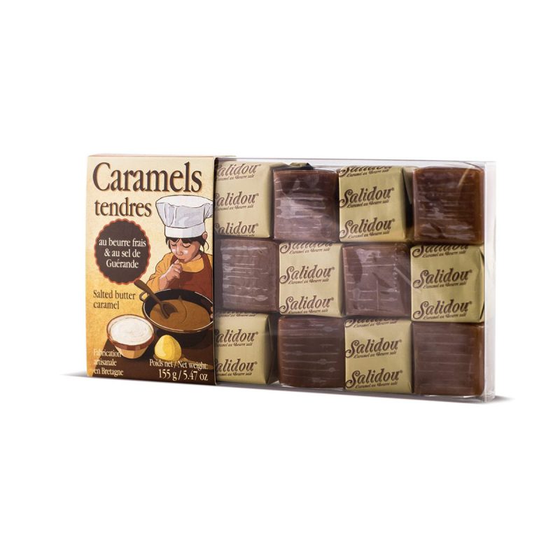 French Salted Butter Caramels - front of package - Schullo