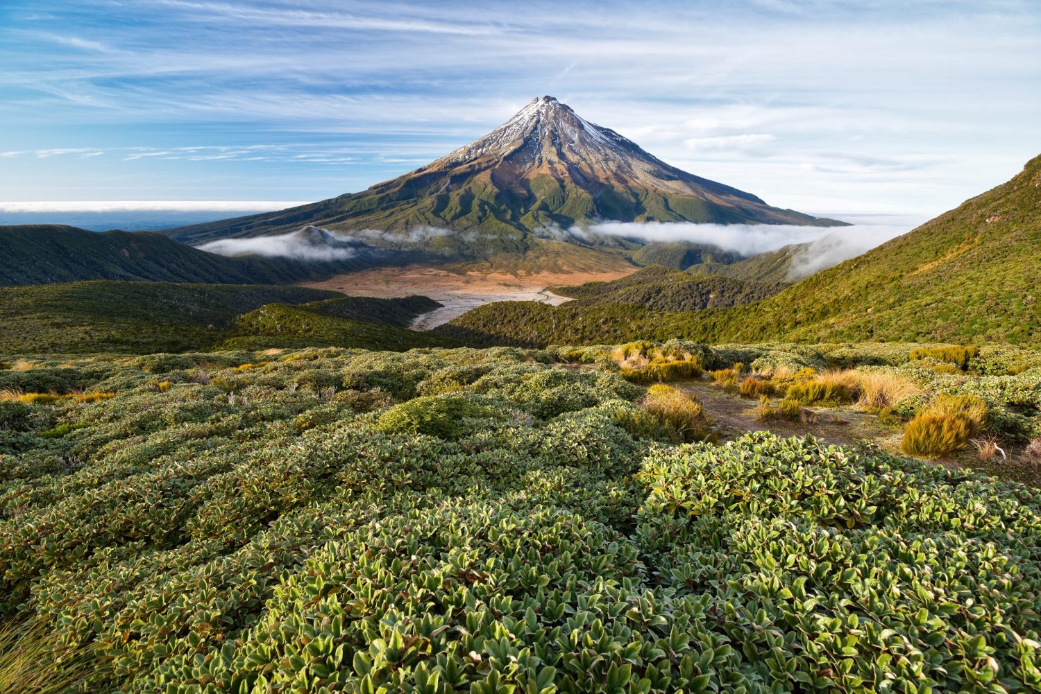 A view of Mt Taranaki New Zealand