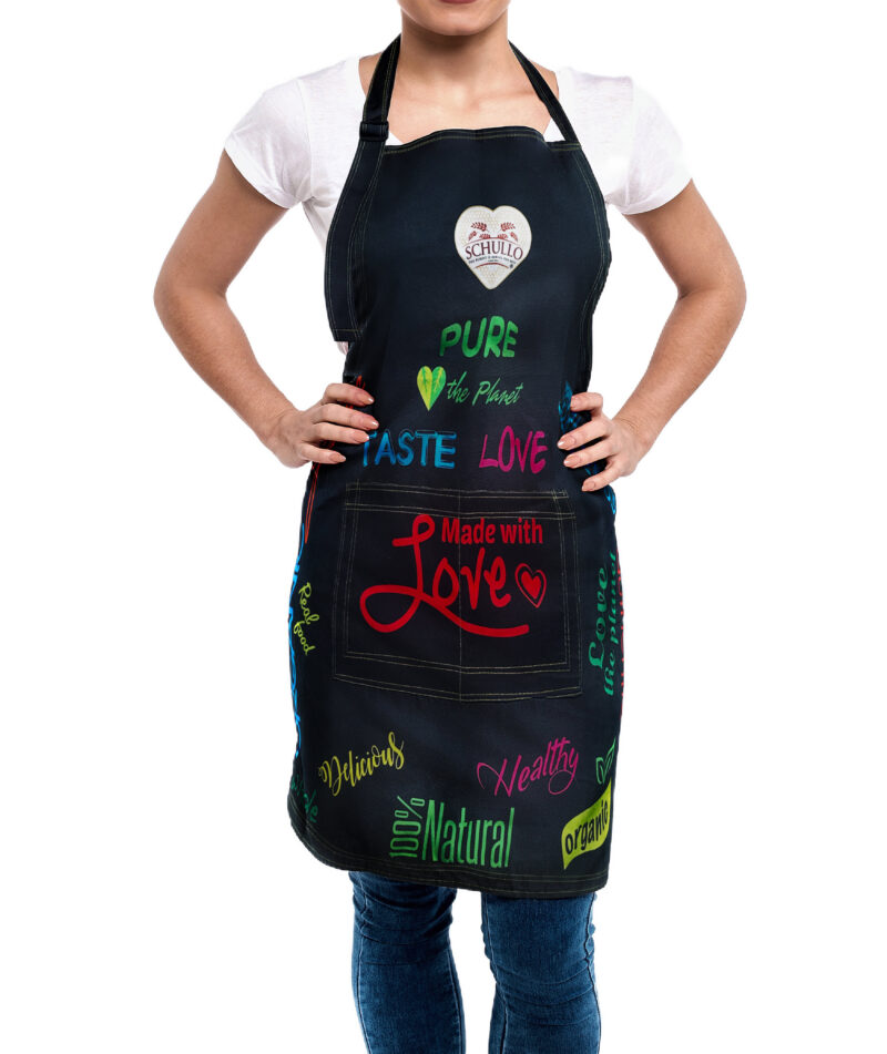 Schullo black apron front