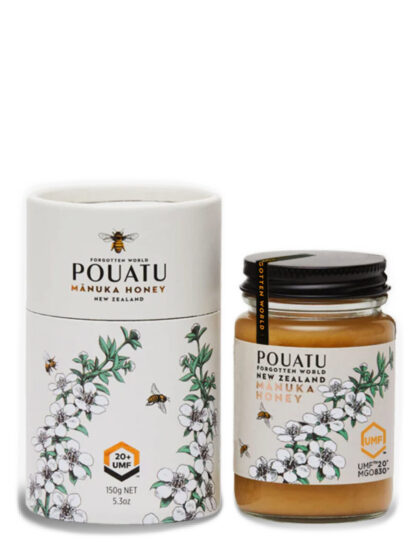 Manuka honey by Pouatu glass jar 150g_20+ from Schullo