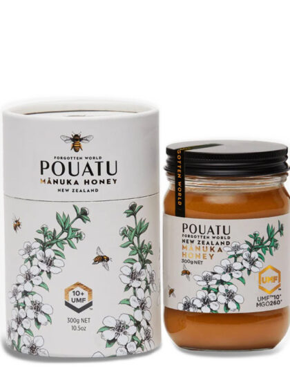 Manuka honey by Pouatu glass jar 300g_10+ from Schullo