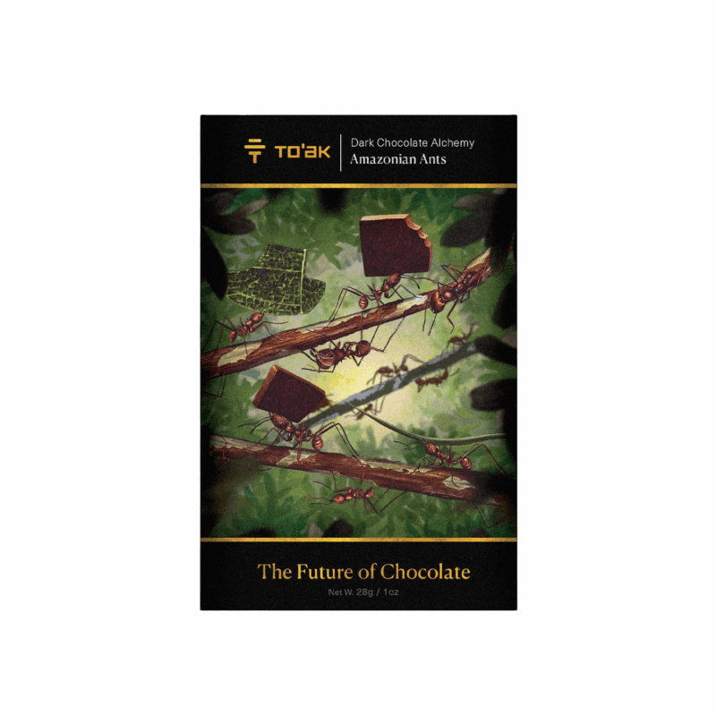 Amazonian ants chocolate front of packet