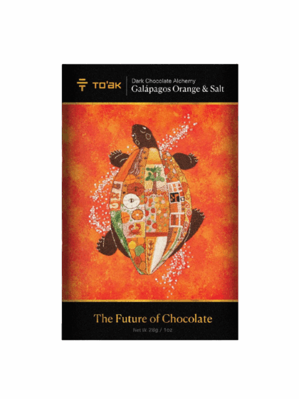 Galapagos orange and salt chocolate front of packet