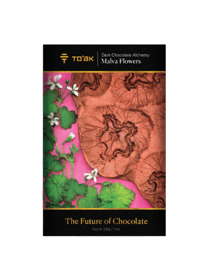 Malva flowers chocolate front of packet