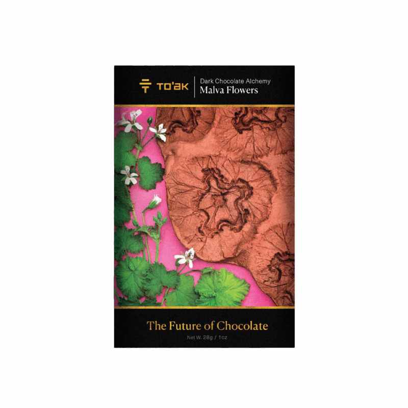 Malva flowers chocolate front of packet