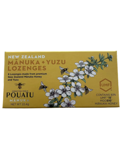 Manuka honey lozenges with Yuzu