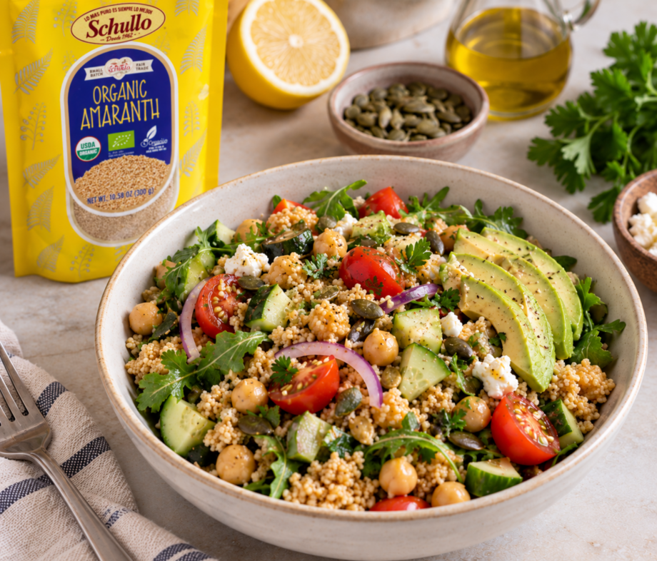 Healthy Amaranth Bowl salad
